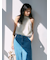 ハイウエストバックルデニムパンツ