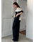 ハイウエストバックルデニムパンツ