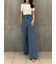 ハイウエストバックルデニムパンツ