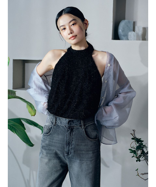 フレイアイディー　オーガンジーシアーシャツ オーガンジーシアーシャツ｜フレイアイディーの通販｜&mall