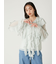 シアーラッフルブラウス