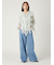 シアーラッフルブラウス