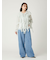 シアーラッフルブラウス
