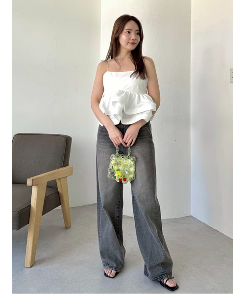 ラッフルヘムデザインキャミソール｜フレイアイディーの通販｜&mall