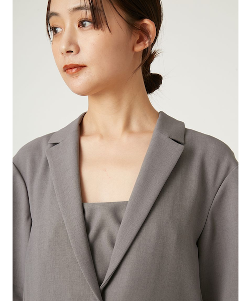 ハーフスリーブジャケット／ウォッシャブル・防シワ｜フレイ