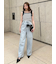 ハイウエストワイドデニムパンツ