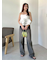 ハイウエストワイドデニムパンツ