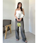 ハイウエストワイドデニムパンツ