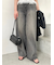 ハイウエストワイドデニムパンツ