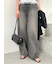 ハイウエストワイドデニムパンツ