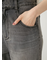 ハイウエストワイドデニムパンツ