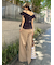 【FRAY I.D｜Dickies】ツータックワイドツイルパンツ