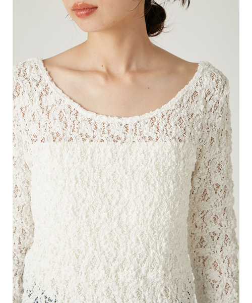 2wayスクエアネックレーストップス｜フレイアイディーの通販｜&mall