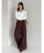 ベルト付きタックワイドパンツ