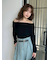 ベルト付きタックワイドパンツ