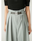 ベルト付きタックワイドパンツ