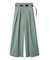 ベルト付きタックワイドパンツ