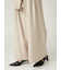 ウエストロールタックワイドパンツ／ハンドウォッシャブル