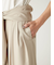 ウエストロールタックワイドパンツ／ハンドウォッシャブル
