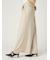 ウエストロールタックワイドパンツ／ハンドウォッシャブル
