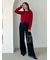ベーシックフレアデニムパンツ
