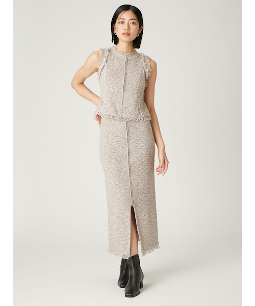 ラメスラブヤーンニットタイトスカート｜フレイアイディーの通販