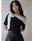シフォンリボンオフショルニット
