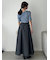 シフォンリボンオフショルニット