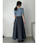 シフォンリボンオフショルニット