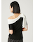 シフォンリボンオフショルニット