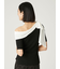 シフォンリボンオフショルニット