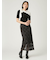 シフォンリボンオフショルニット