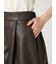 レースヘムレザーライクショートパンツ