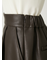 レースヘムレザーライクショートパンツ