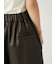 レースヘムレザーライクショートパンツ