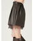 レースヘムレザーライクショートパンツ
