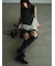 【WEB限定カラー】ラッフルフリルレイヤーニット