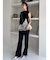【WEB限定カラー】ラッフルフリルレイヤーニット