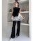 【WEB限定カラー】ラッフルフリルレイヤーニット