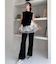 【WEB限定カラー】ラッフルフリルレイヤーニット