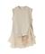 【WEB限定カラー】ラッフルフリルレイヤーニット