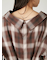 オンブレラメチェックアシメシャツ