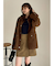レザーライクアシメタックミニスカート