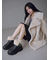 ECOPELボアミドルコート
