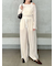クラッシュベロアドロストワイドパンツ
