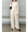 クラッシュベロアドロストワイドパンツ