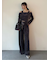 クラッシュベロアドロストワイドパンツ