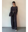 クラッシュベロアドロストワイドパンツ
