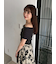 オフショルドレープノースリニット