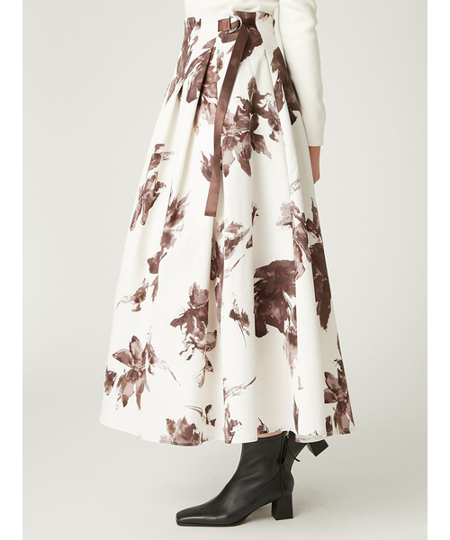 ブラッシュフラワースカート｜フレイアイディーの通販｜&mall（アンド